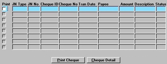 Printing Cheques