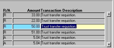 Trust Transfer Deposits