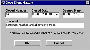 Closing Client Matters