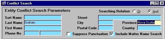 Conflict Search