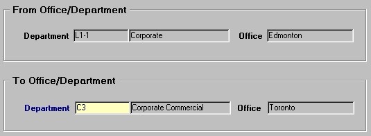 Department Transfer