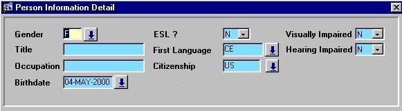 Maintaining Entity Info