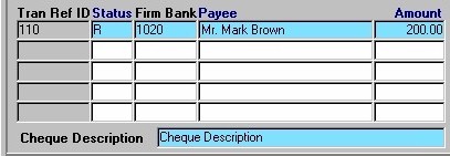 Cheque Req Firm Cheque Requisitions