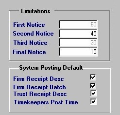Maintaining Firm Parameters