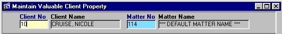 Client Properties