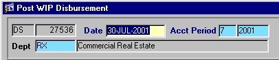 Posting Disbursements