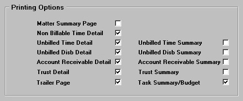Prebilling Report