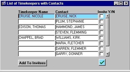 Creating an Invitee List