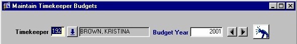 Maintaining Timekeeper Budgets