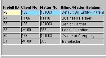 Tracking Prebills