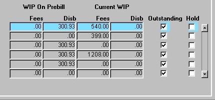 Tracking Prebills