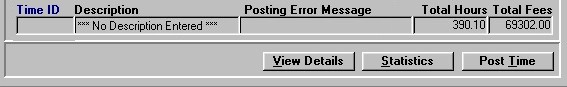 Viewing Time Entries