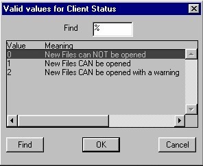 A List of Values Example